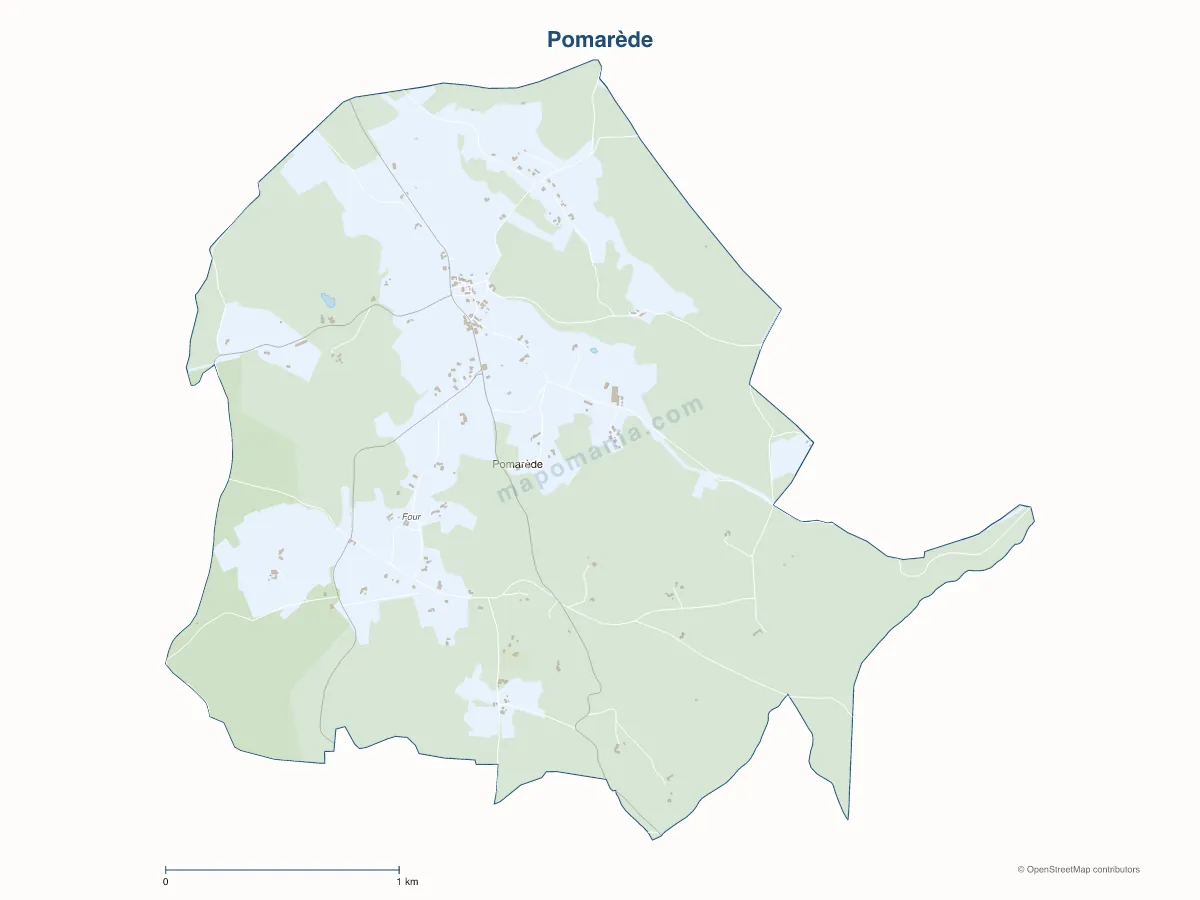 Carte de Pomarède à personnaliser