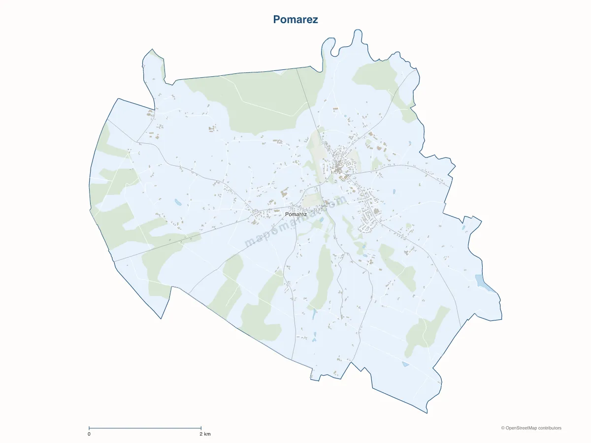 Carte de Pomarez à personnaliser