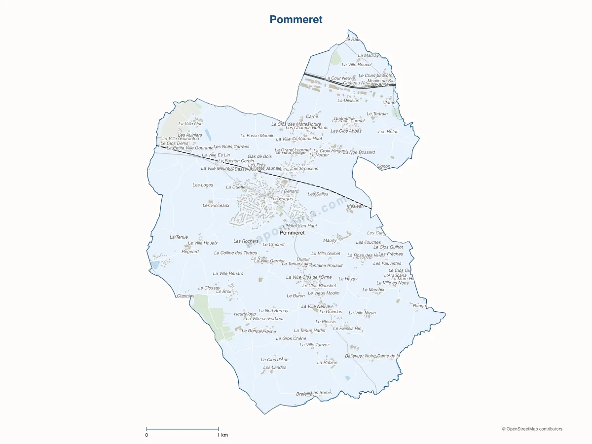 Carte de Pommeret à personnaliser