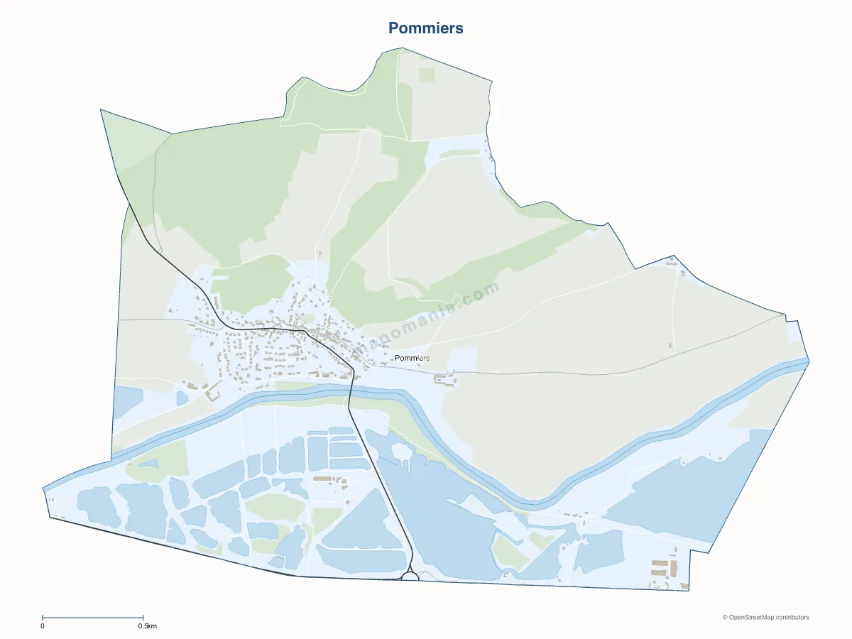 Carte de Pommiers à personnaliser