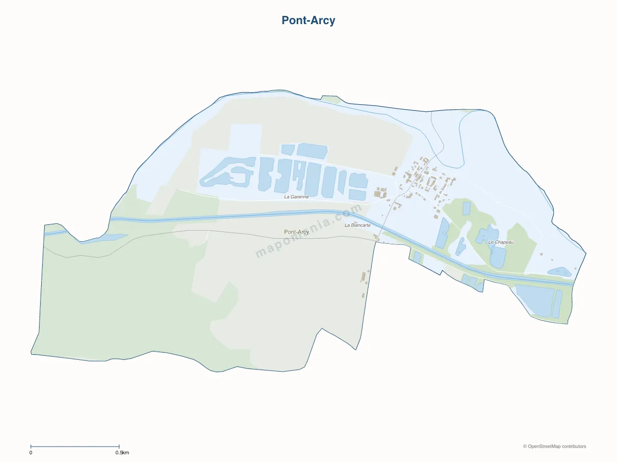 Carte de Pont-Arcy à personnaliser