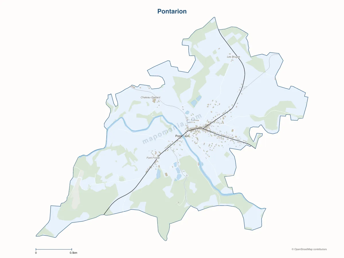 Carte de Pontarion à personnaliser