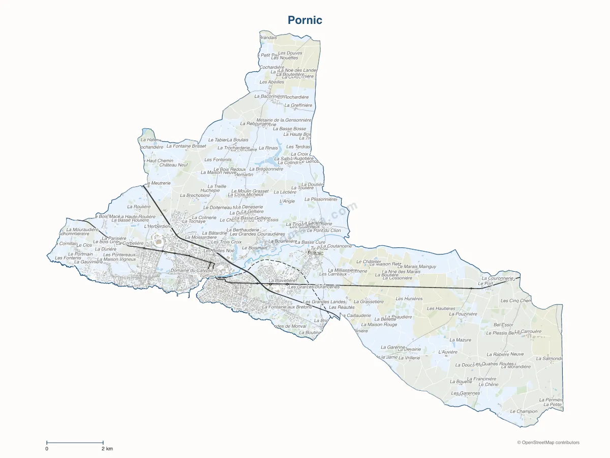 Carte de Pornic à personnaliser