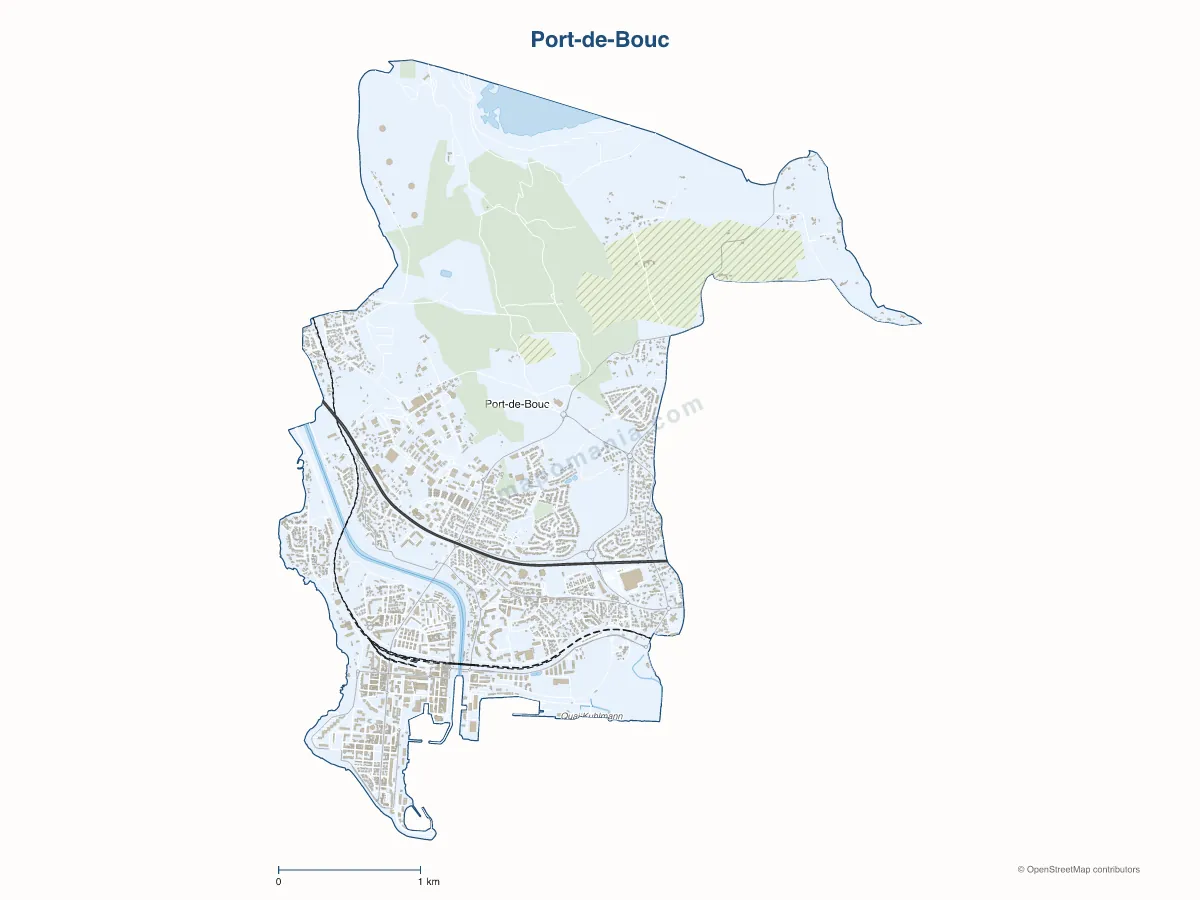 Carte de Port-de-Bouc à personnaliser