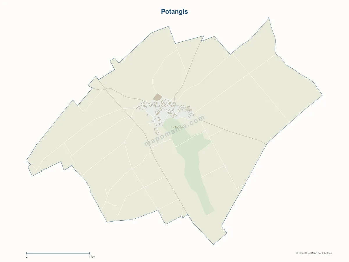 Carte de Potangis à personnaliser