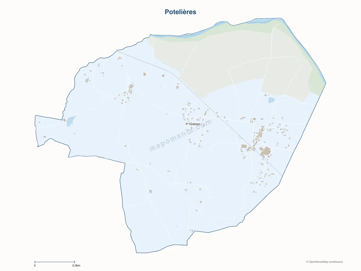 Carte de Potelières à personnaliser