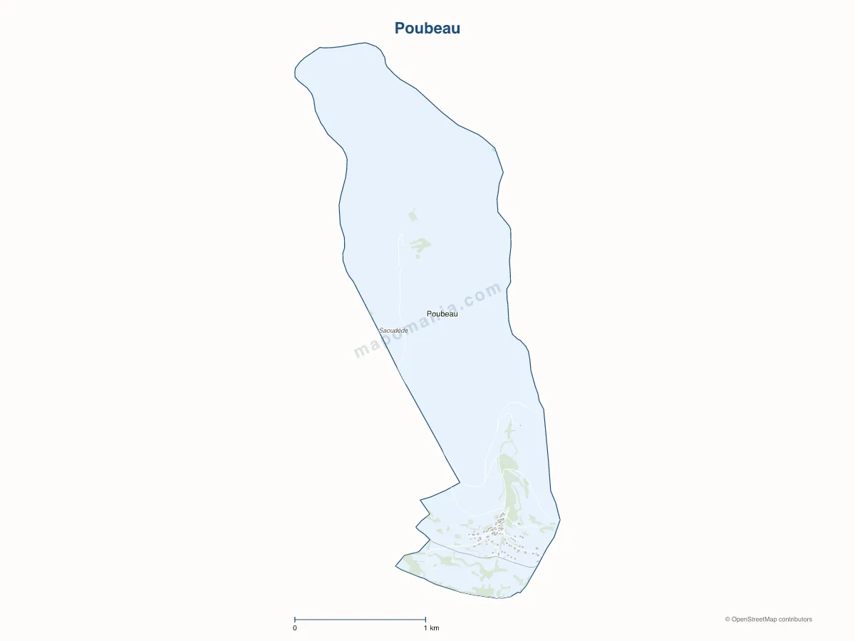 Carte de Poubeau à personnaliser