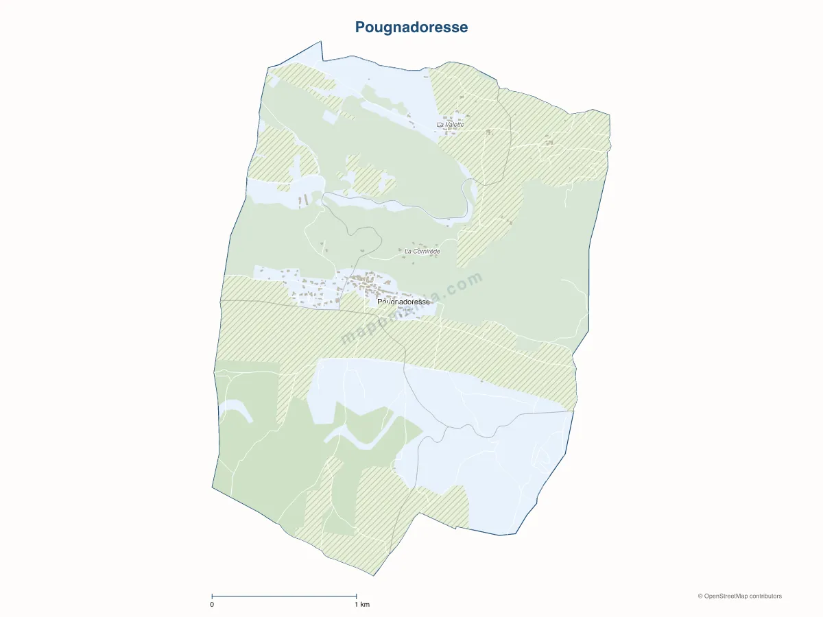 Carte de Pougnadoresse à personnaliser