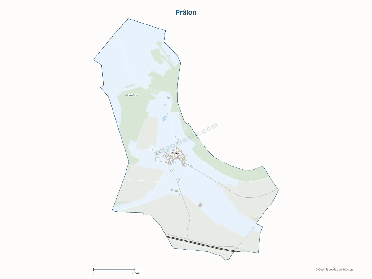 Carte de Prâlon à personnaliser