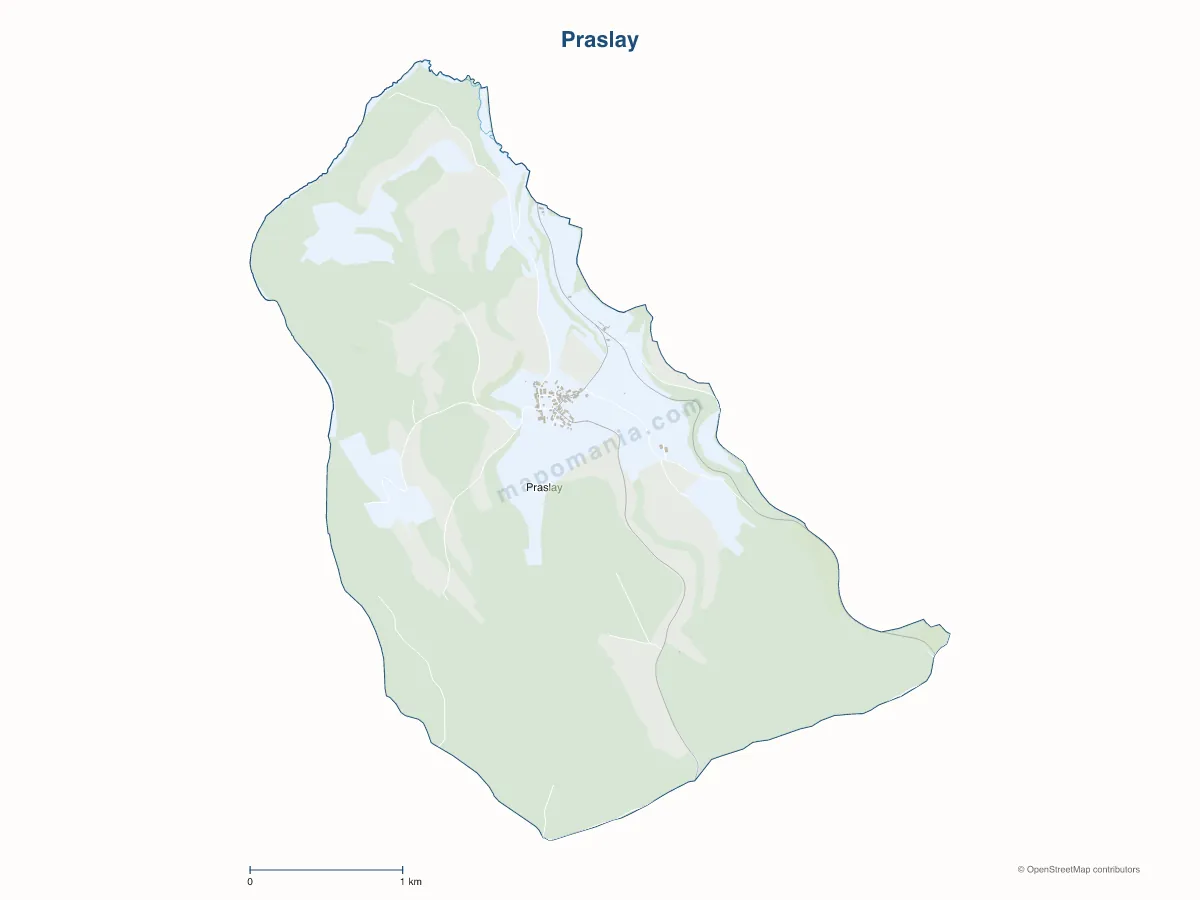 Carte de Praslay à personnaliser