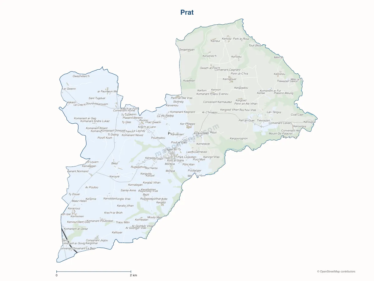 Carte de Prat à personnaliser