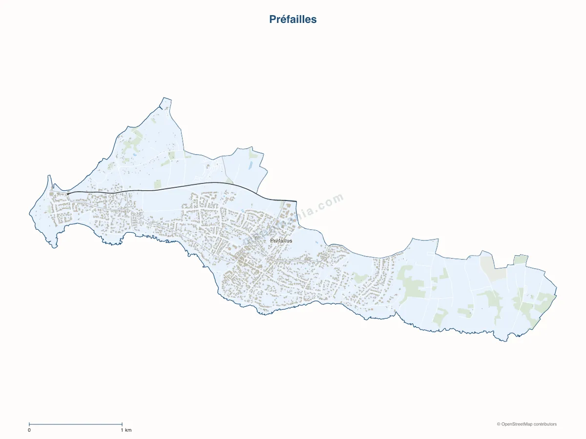 Carte de Préfailles à personnaliser