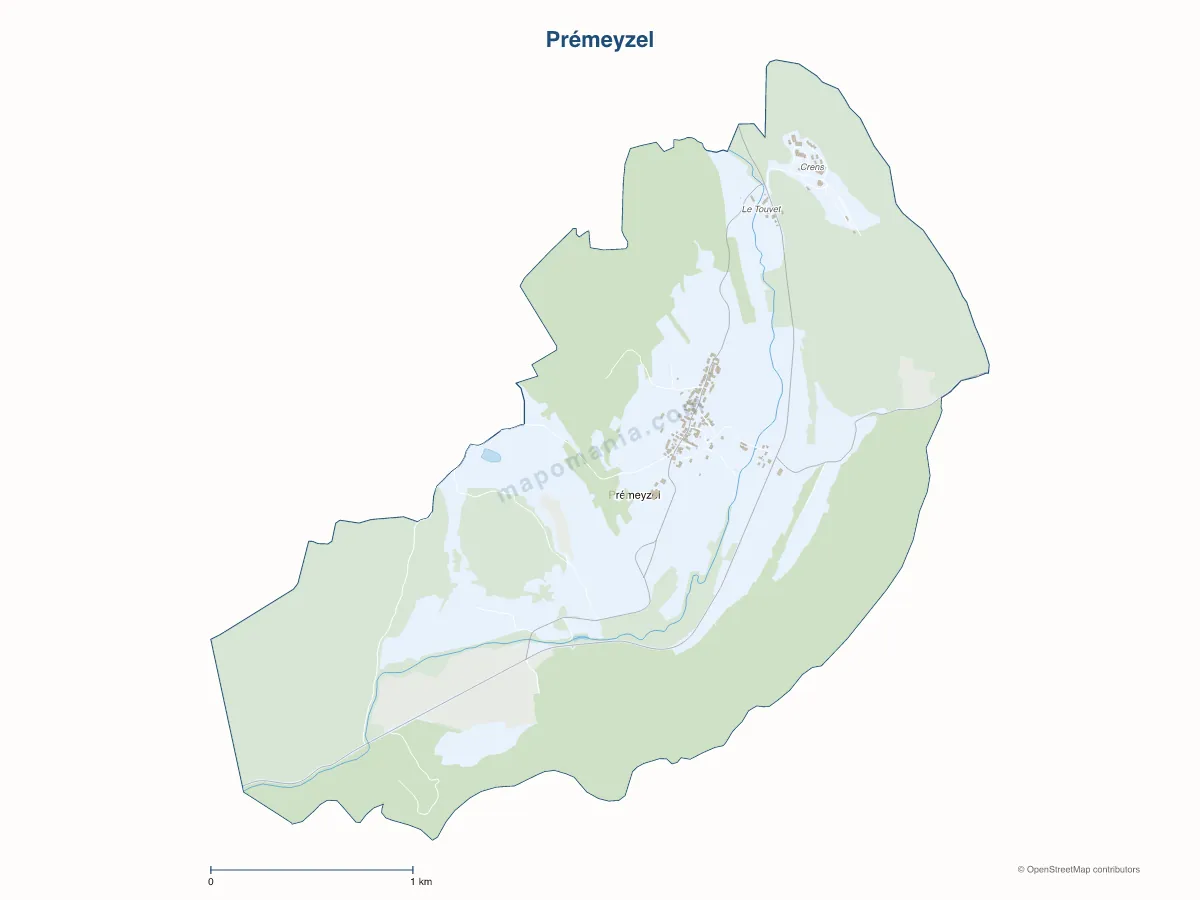 Carte de Prémeyzel à personnaliser