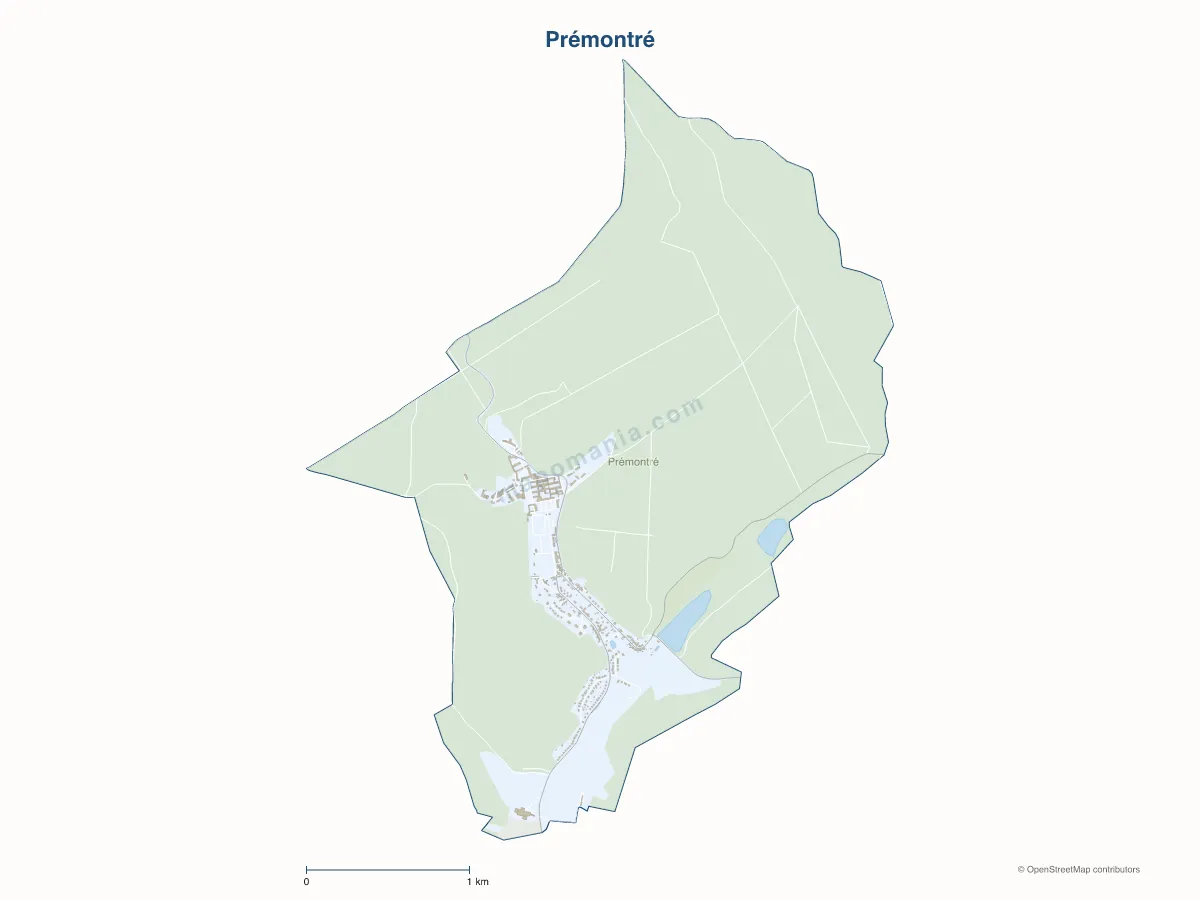 Carte de Prémontré à personnaliser