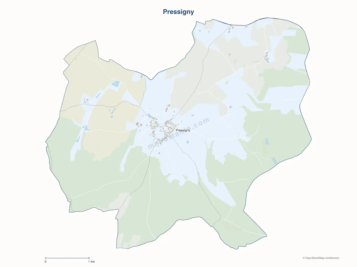 Carte de Pressigny à personnaliser