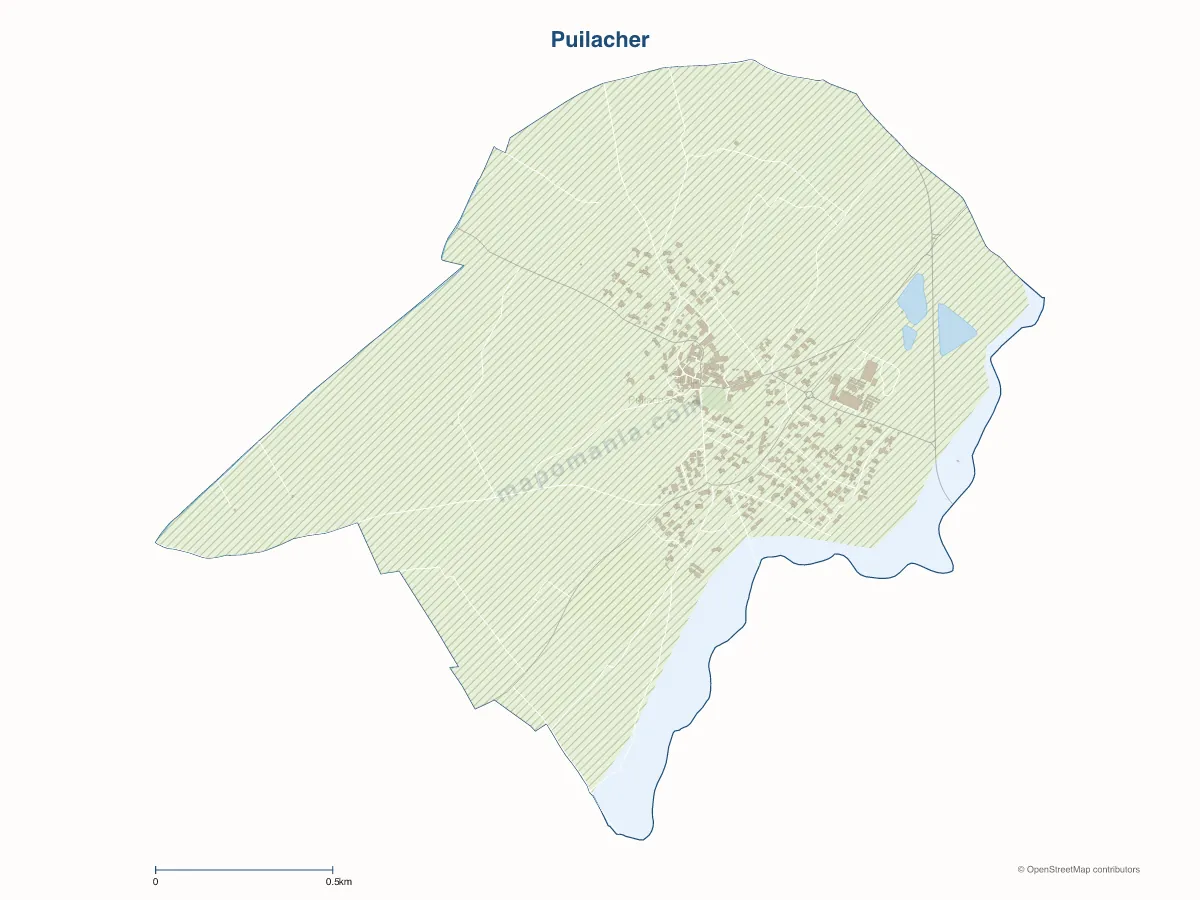 Carte de Puilacher à personnaliser