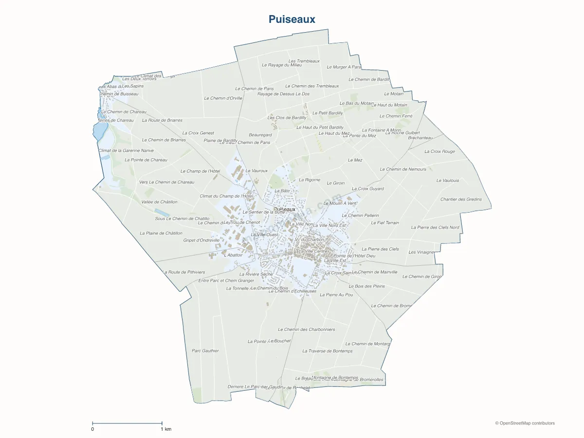 Carte de Puiseaux à personnaliser