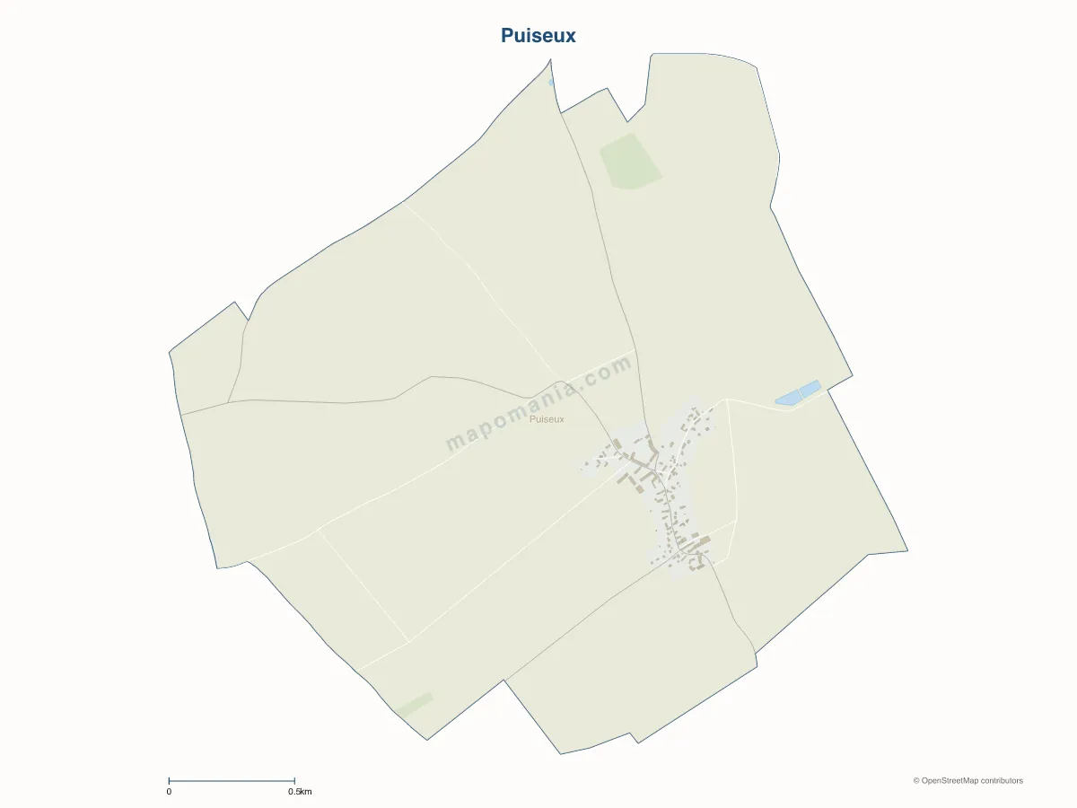 Carte de Puiseux à personnaliser
