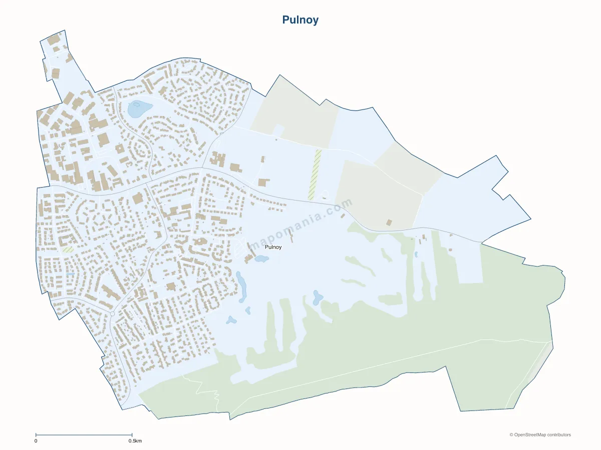 Carte de Pulnoy à personnaliser