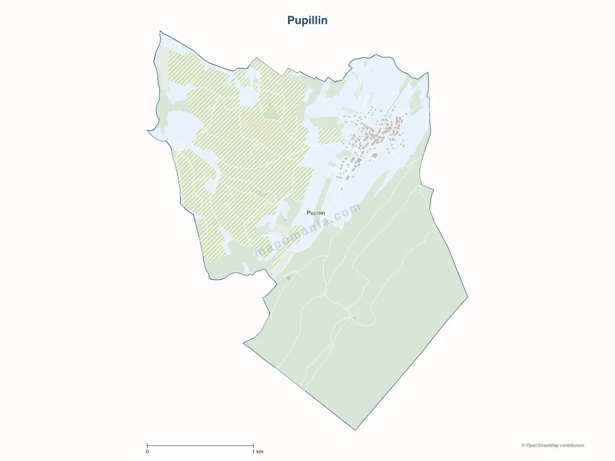 Carte de Pupillin à personnaliser