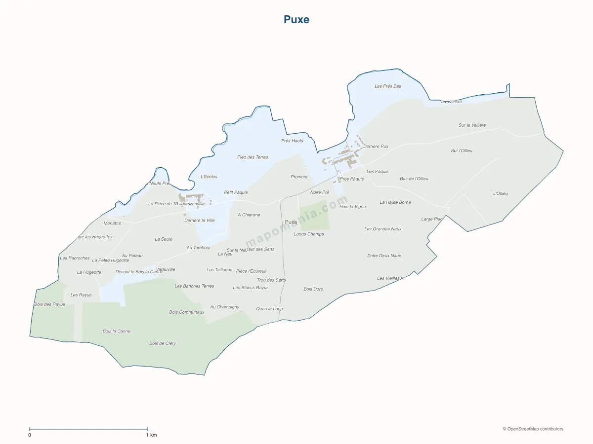 Carte de Puxe à personnaliser
