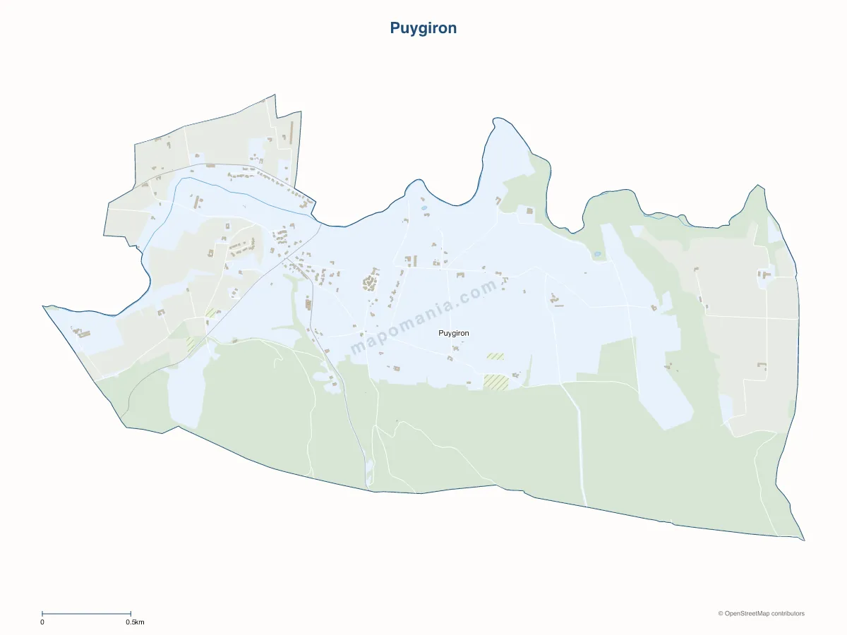 Carte de Puygiron à personnaliser