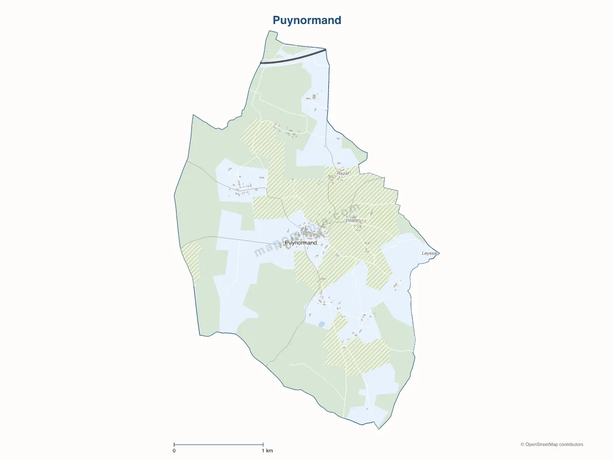 Carte de Puynormand à personnaliser