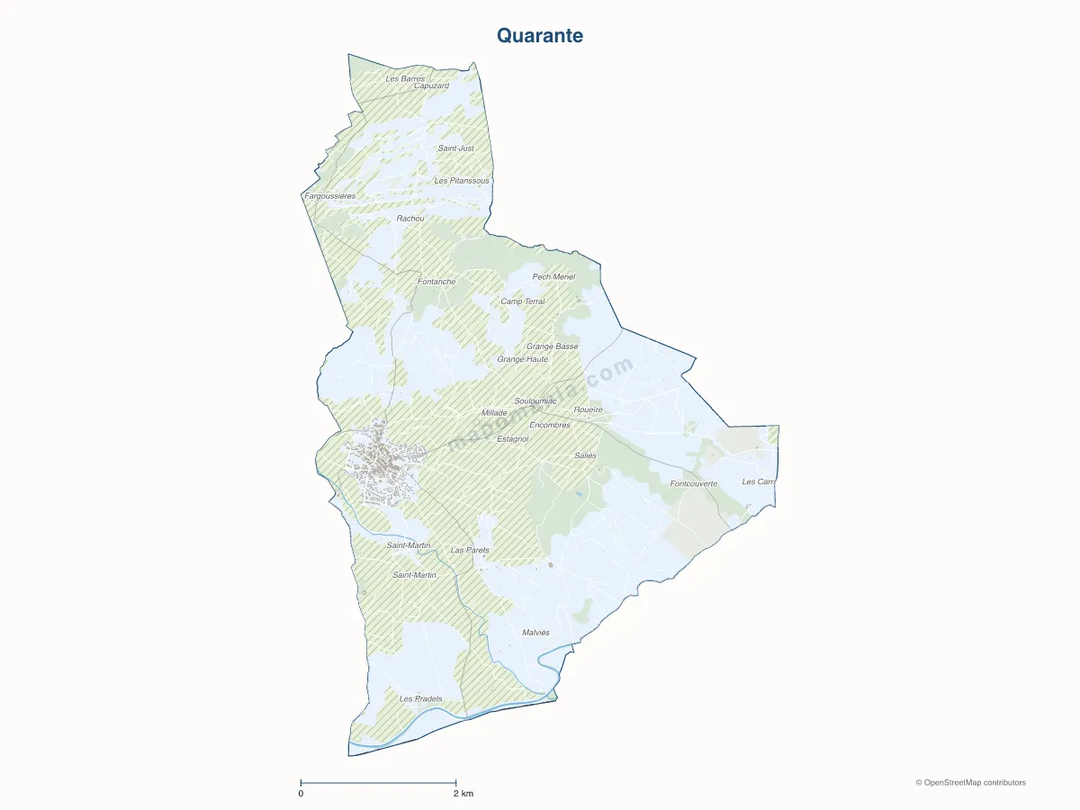 Carte de Quarante à personnaliser
