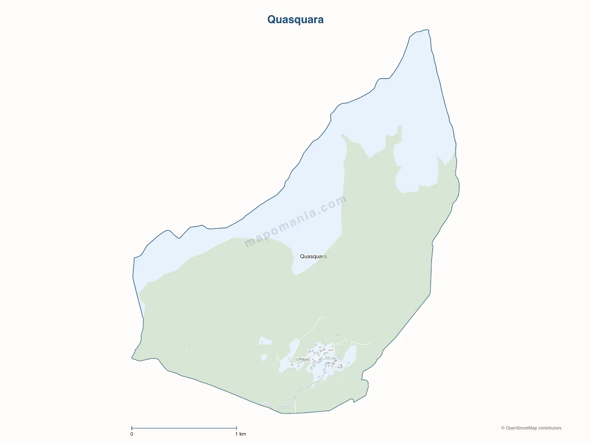 Carte de Quasquara à personnaliser