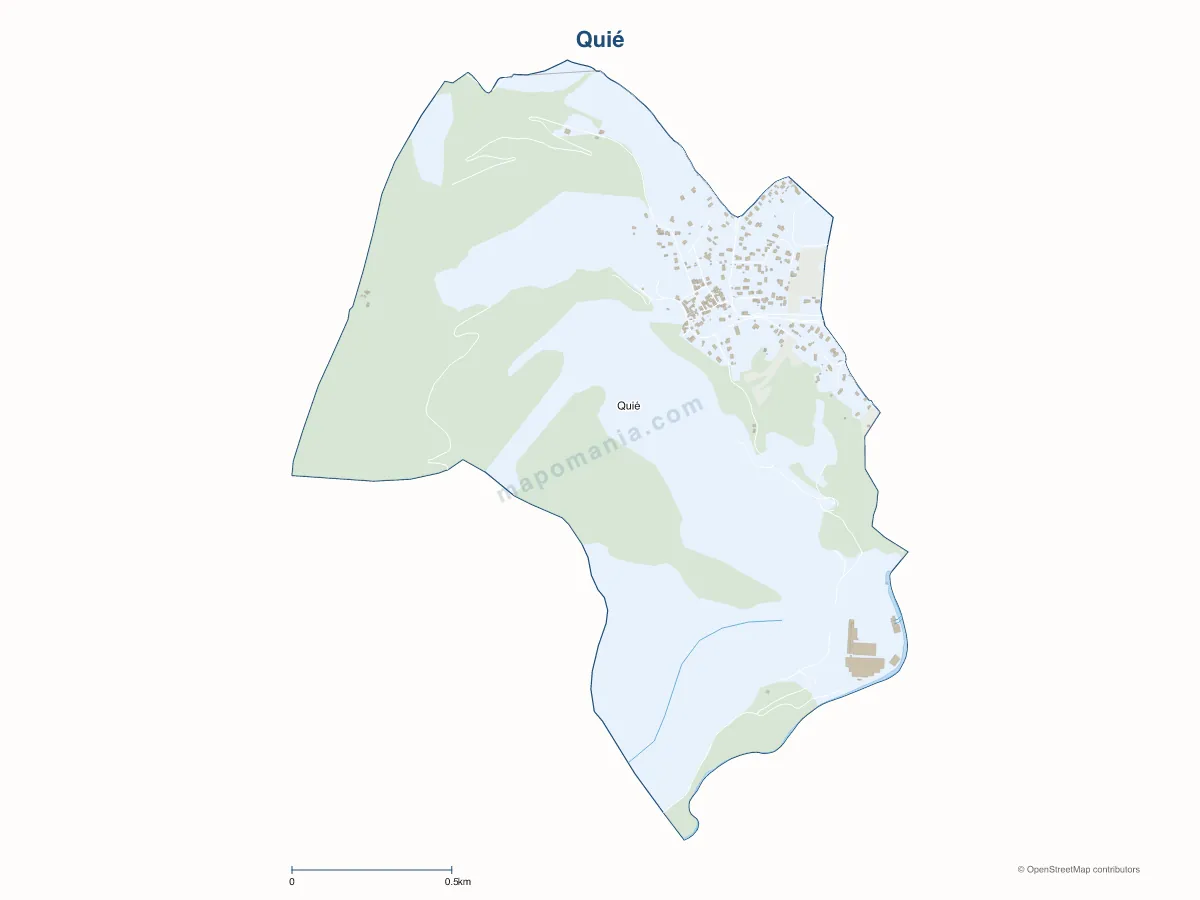Carte de Quié à personnaliser