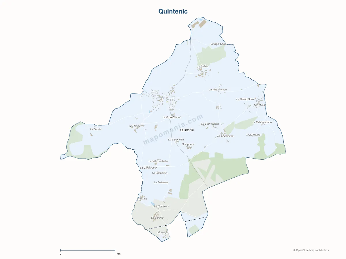 Carte de Quintenic à personnaliser
