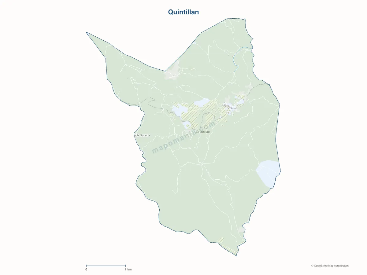 Carte de Quintillan à personnaliser