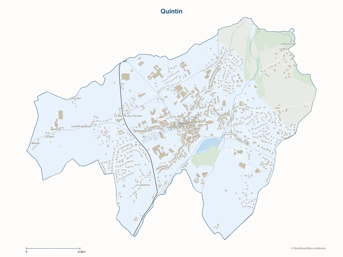Carte de Quintin à personnaliser