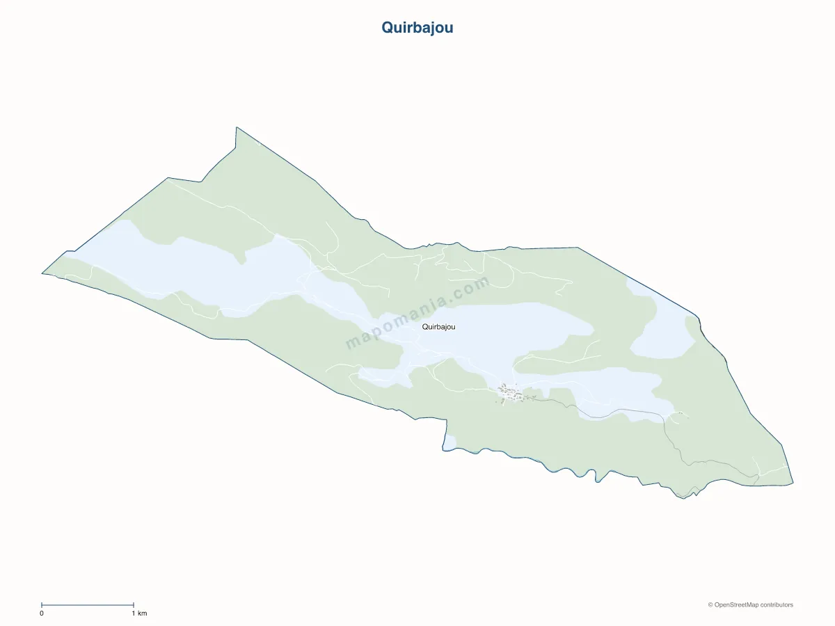 Carte de Quirbajou à personnaliser