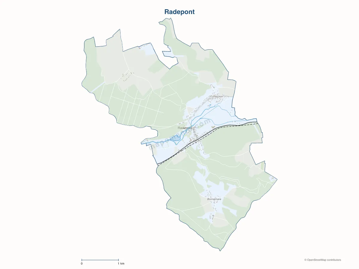 Carte de Radepont à personnaliser