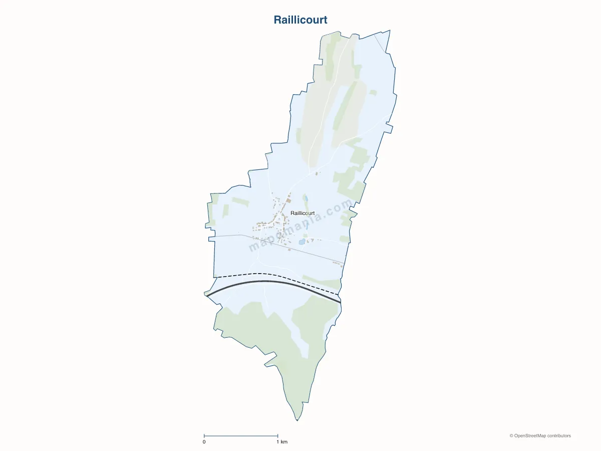 Carte de Raillicourt à personnaliser