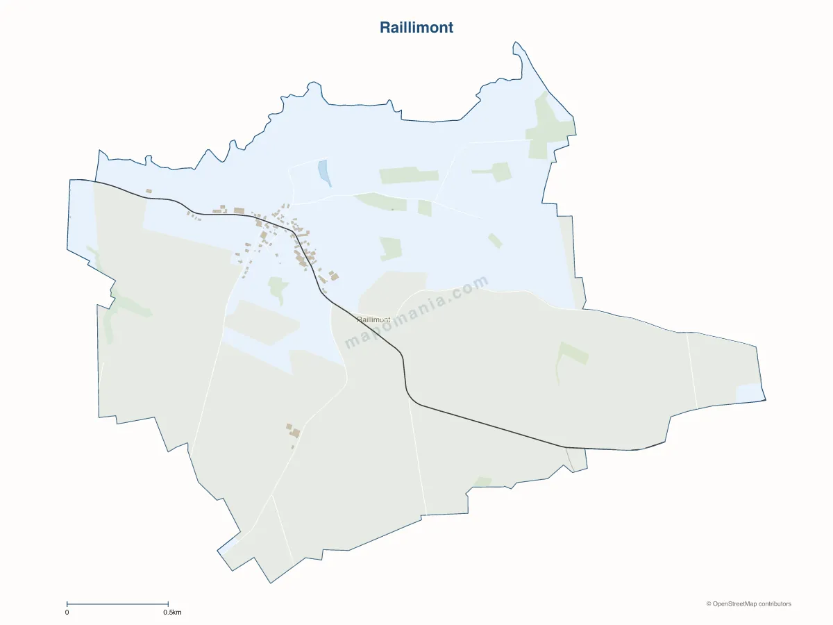 Carte de Raillimont à personnaliser