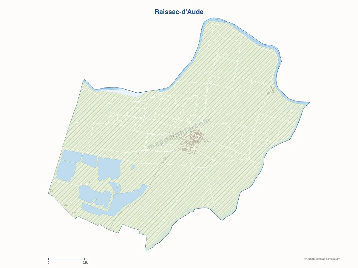 Carte de Raissac-d'Aude à personnaliser