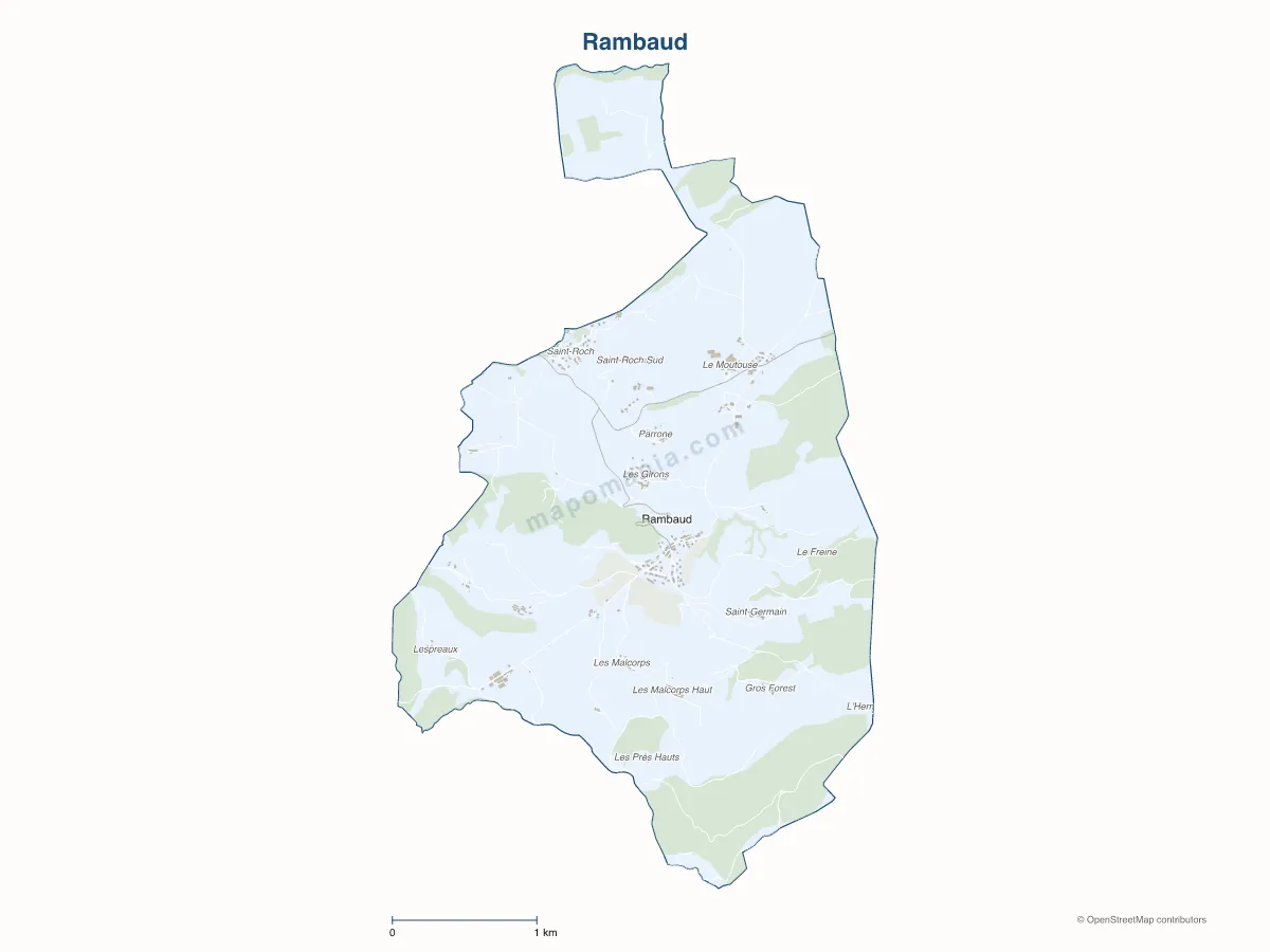 Carte de Rambaud à personnaliser