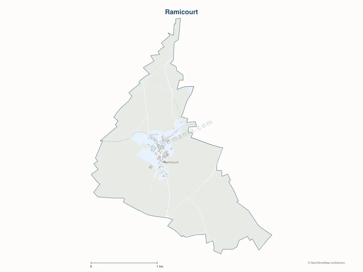 Carte de Ramicourt à personnaliser