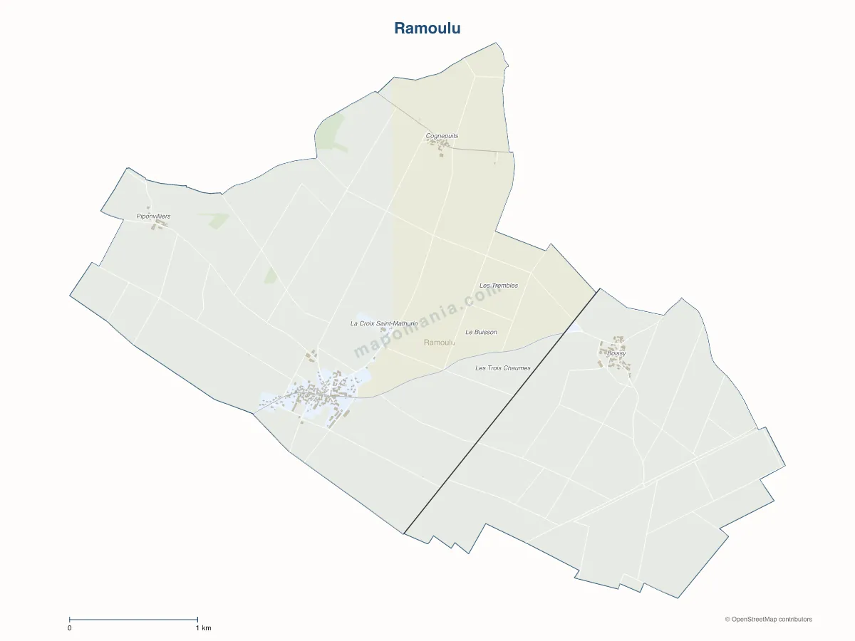Carte de Ramoulu à personnaliser