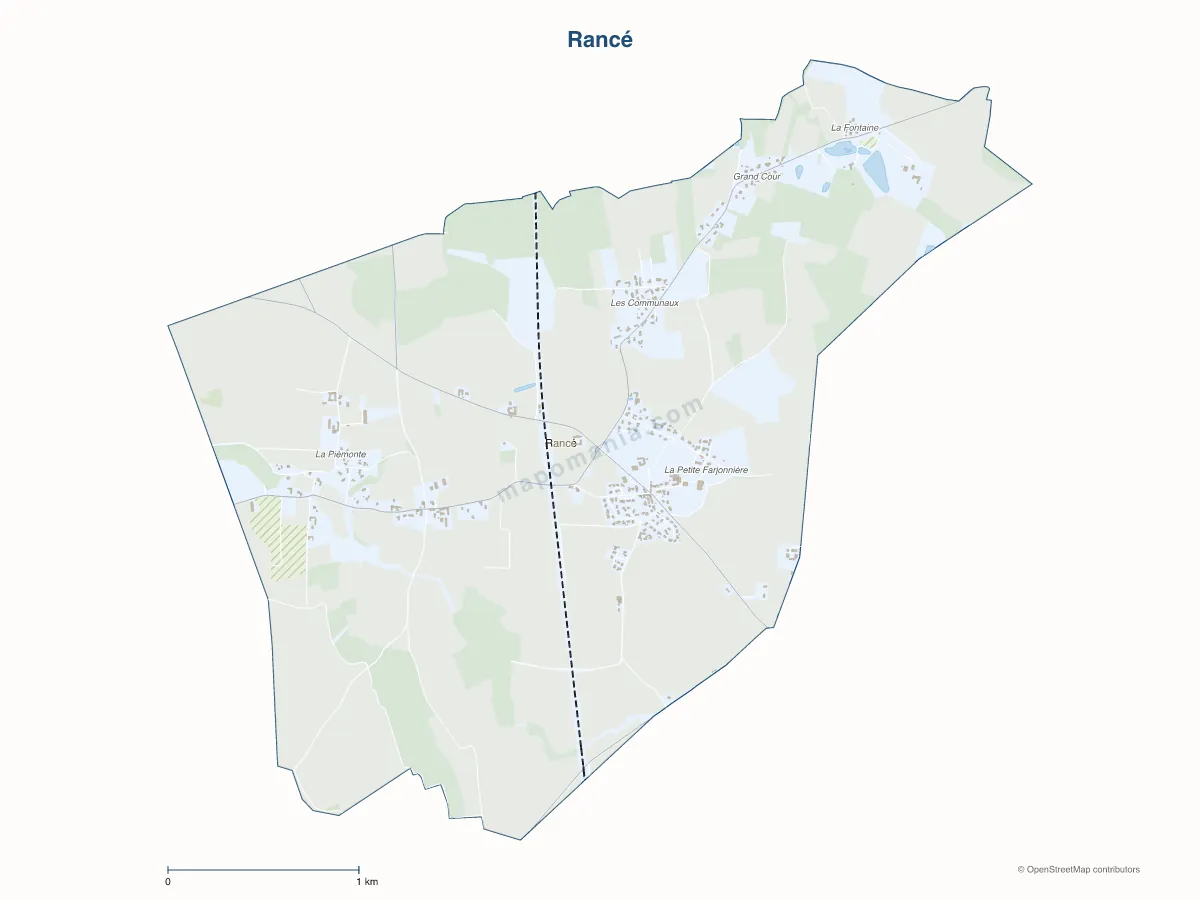 Carte de Rancé à personnaliser