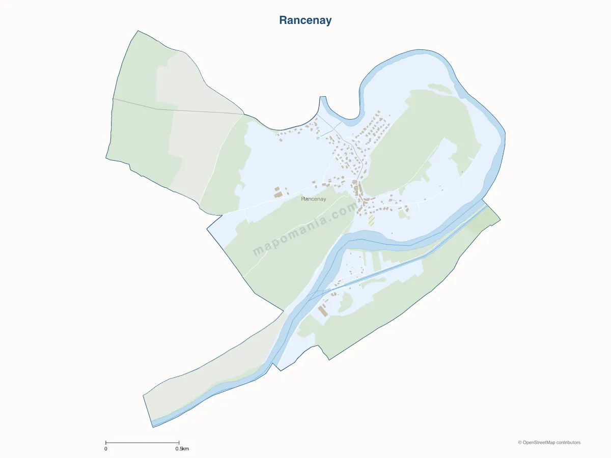 Carte de Rancenay à personnaliser