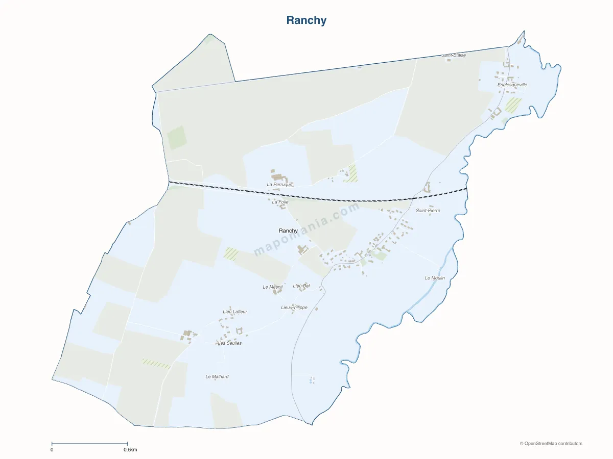 Carte de Ranchy à personnaliser