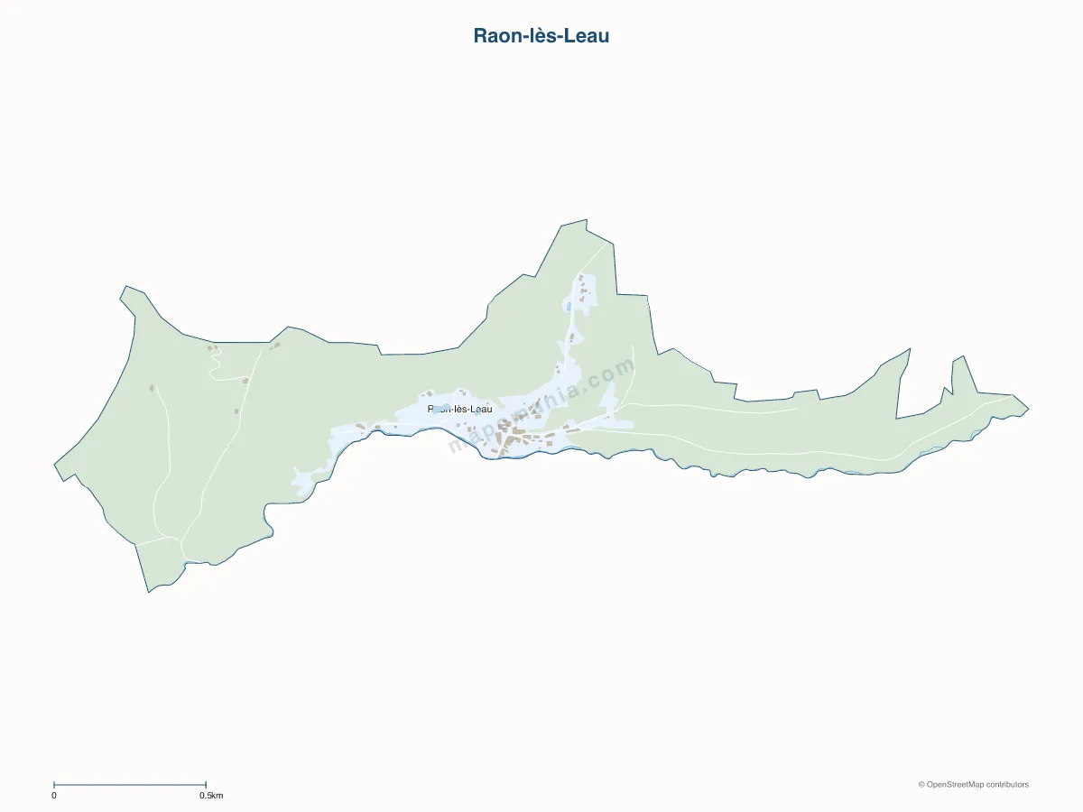 Carte de Raon-lès-Leau à personnaliser
