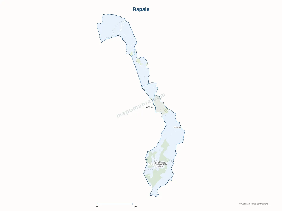 Carte de Rapale à personnaliser