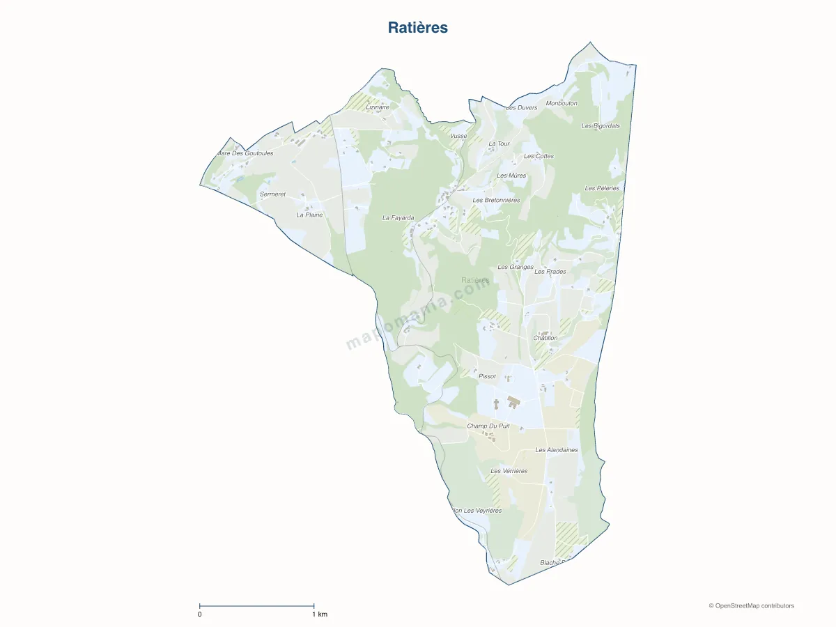 Carte de Ratières à personnaliser