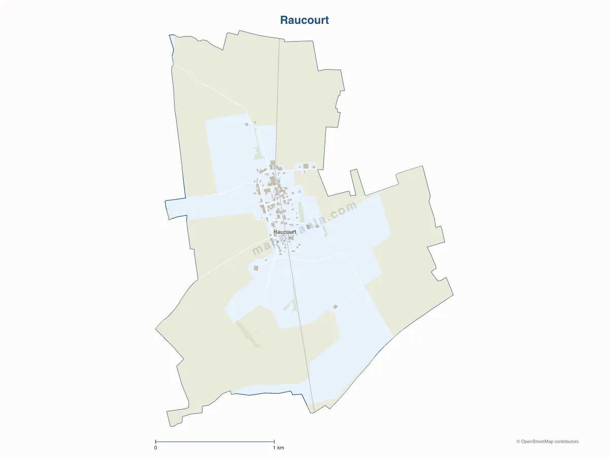 Carte de Raucourt à personnaliser