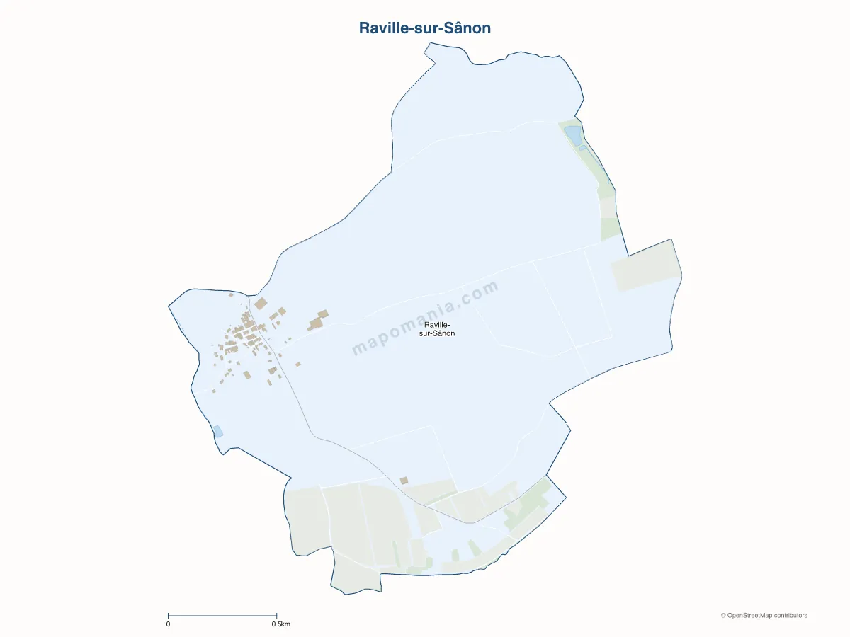 Carte de Raville-sur-Sânon à personnaliser