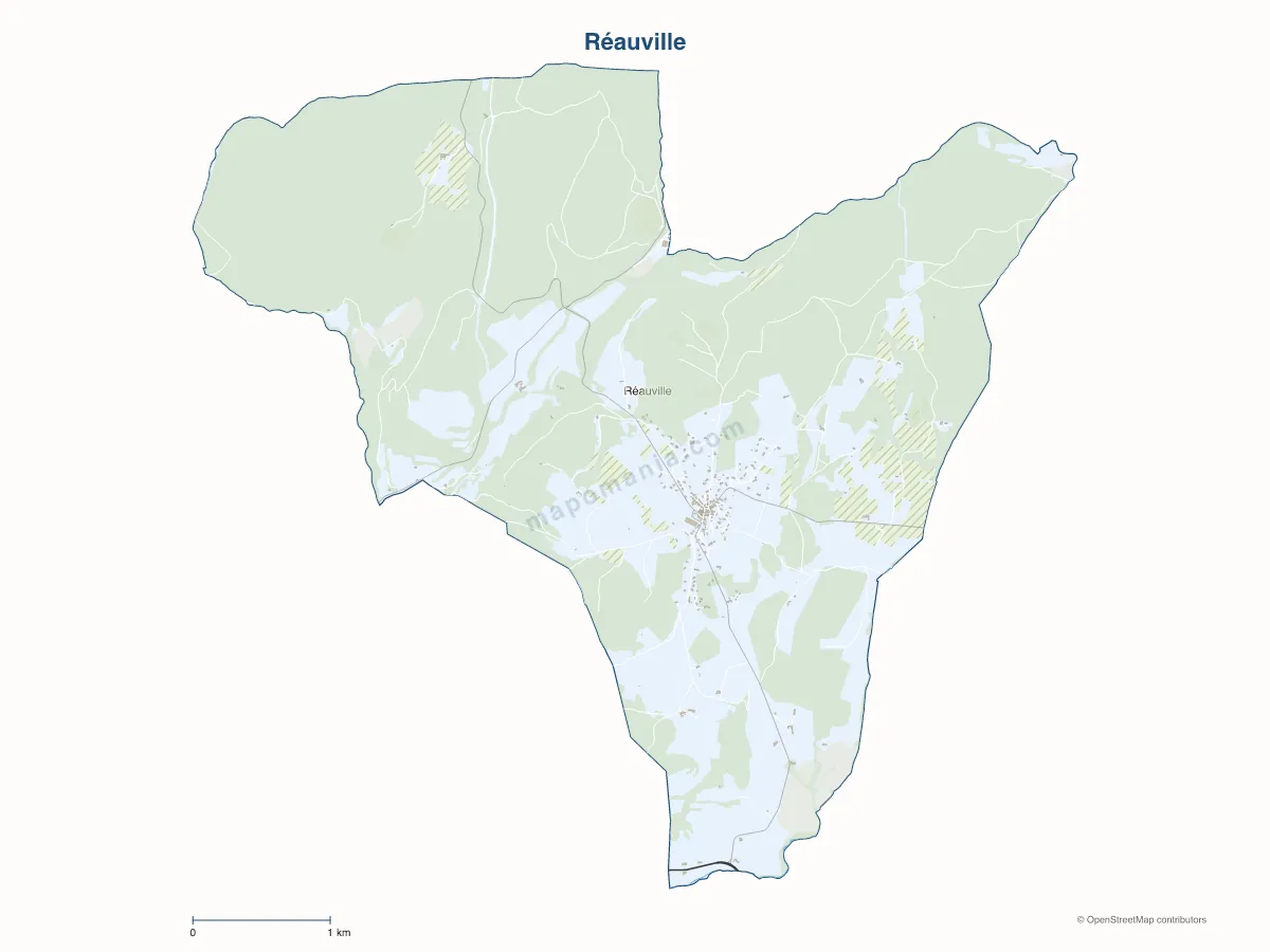 Carte de Réauville à personnaliser